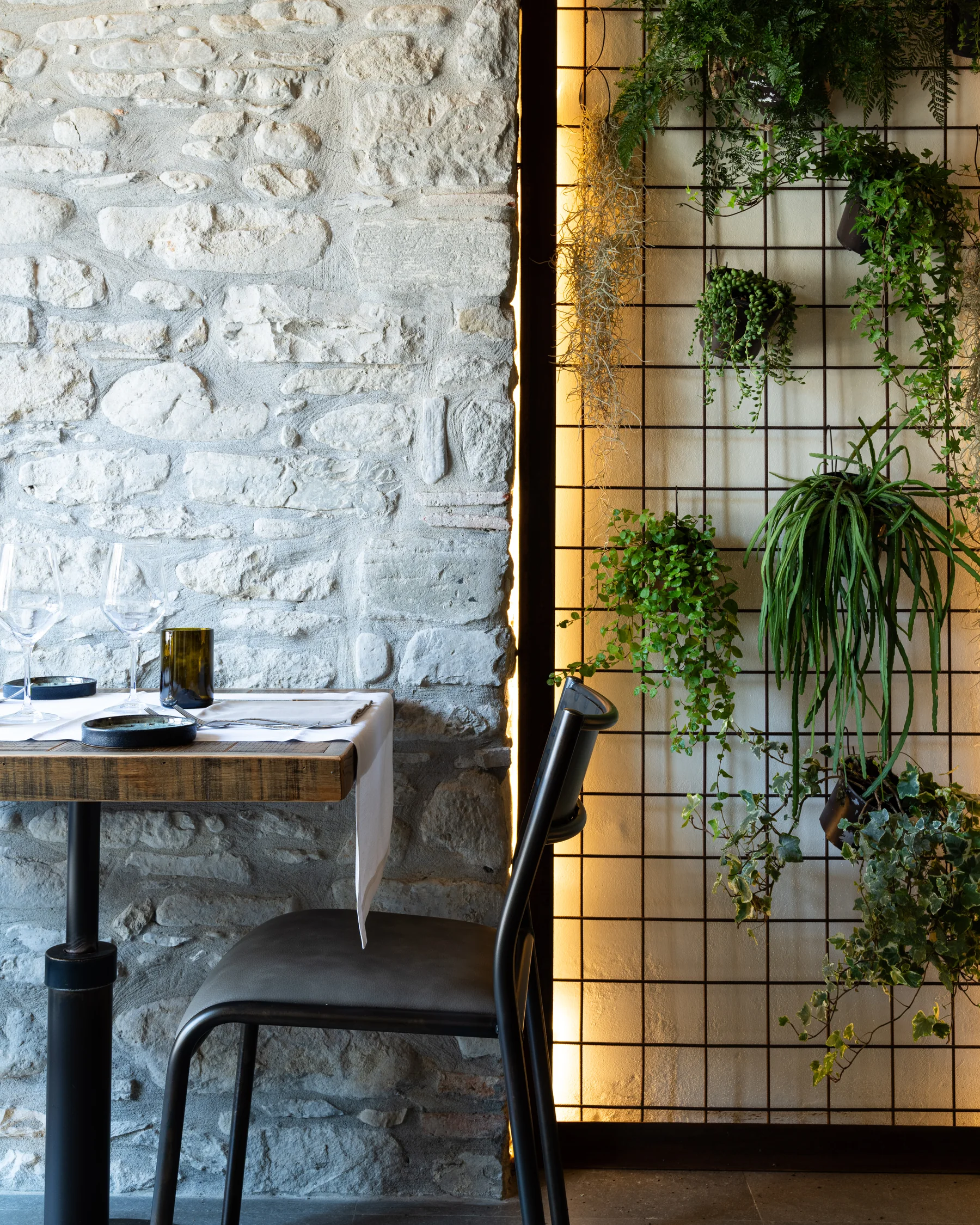 L’atmosfera raccolta dell’Osteria Baglioni