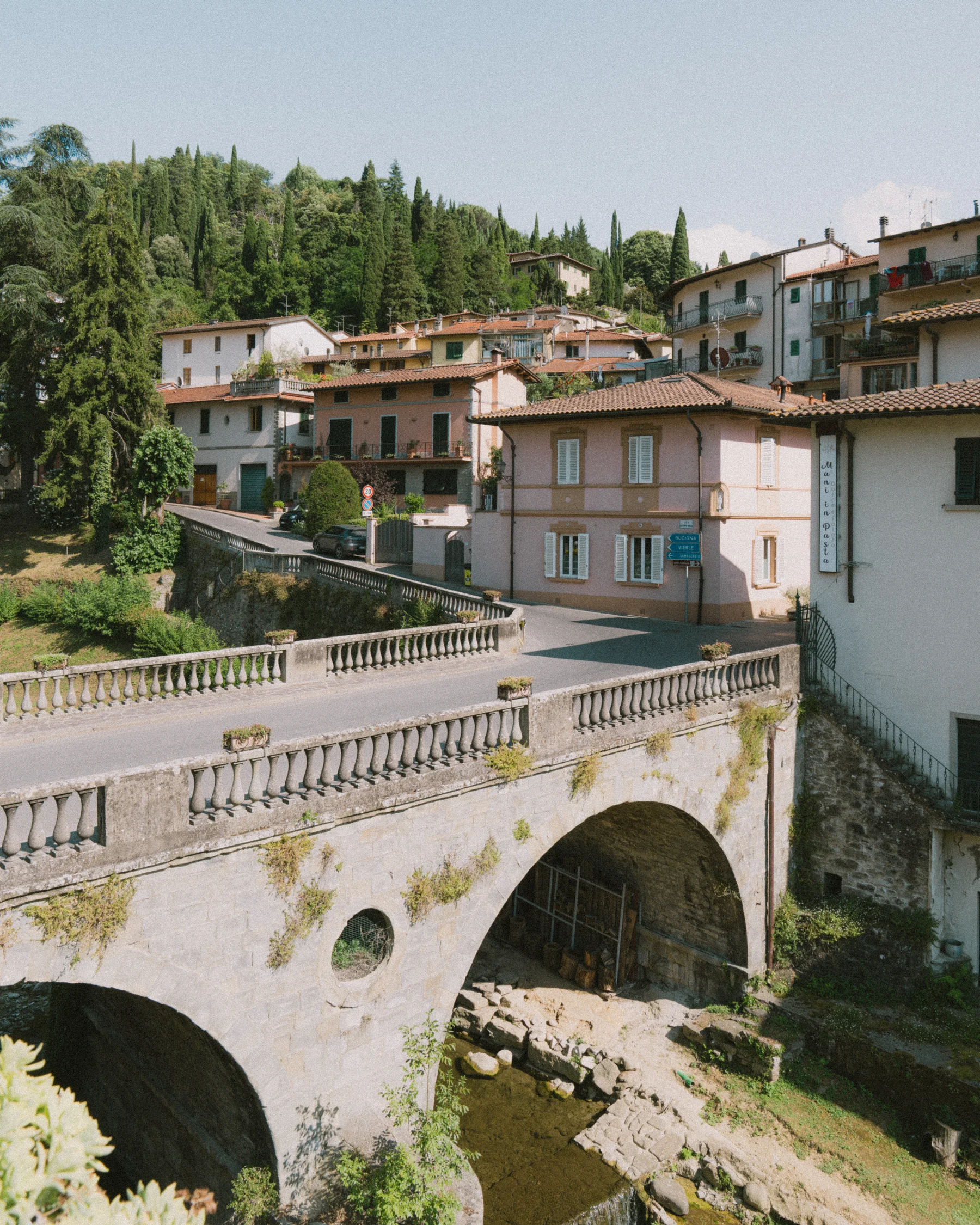 Il paesaggio verde intorno a Londa